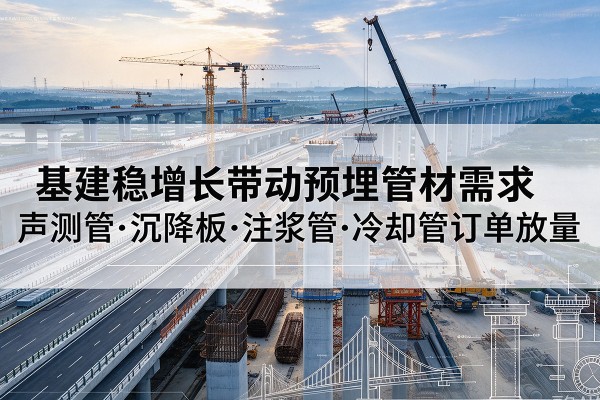 怀安基建稳增长带动预埋监测管材需求，声测管、沉降板、注浆管订单持续放量