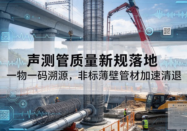 怀安声测管质量新规落地，一物一码溯源，非标薄壁管材加速清退